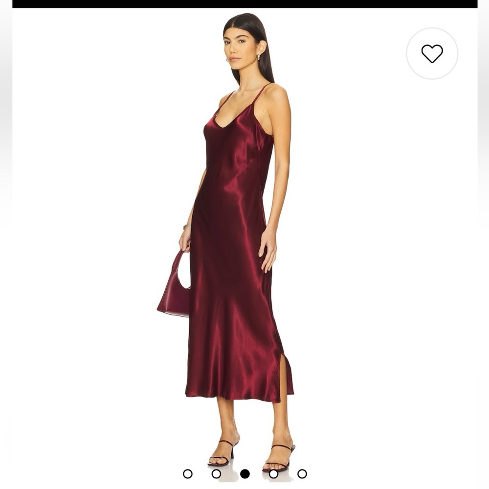 NWOT! Enza Costa Bias Cut Slipdress in Ruby